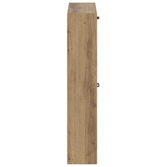 vidaXL Wall-Mounted Shoe Cabinet HAARLEM 71 x 17 x 86 cm Artisan Oak 5