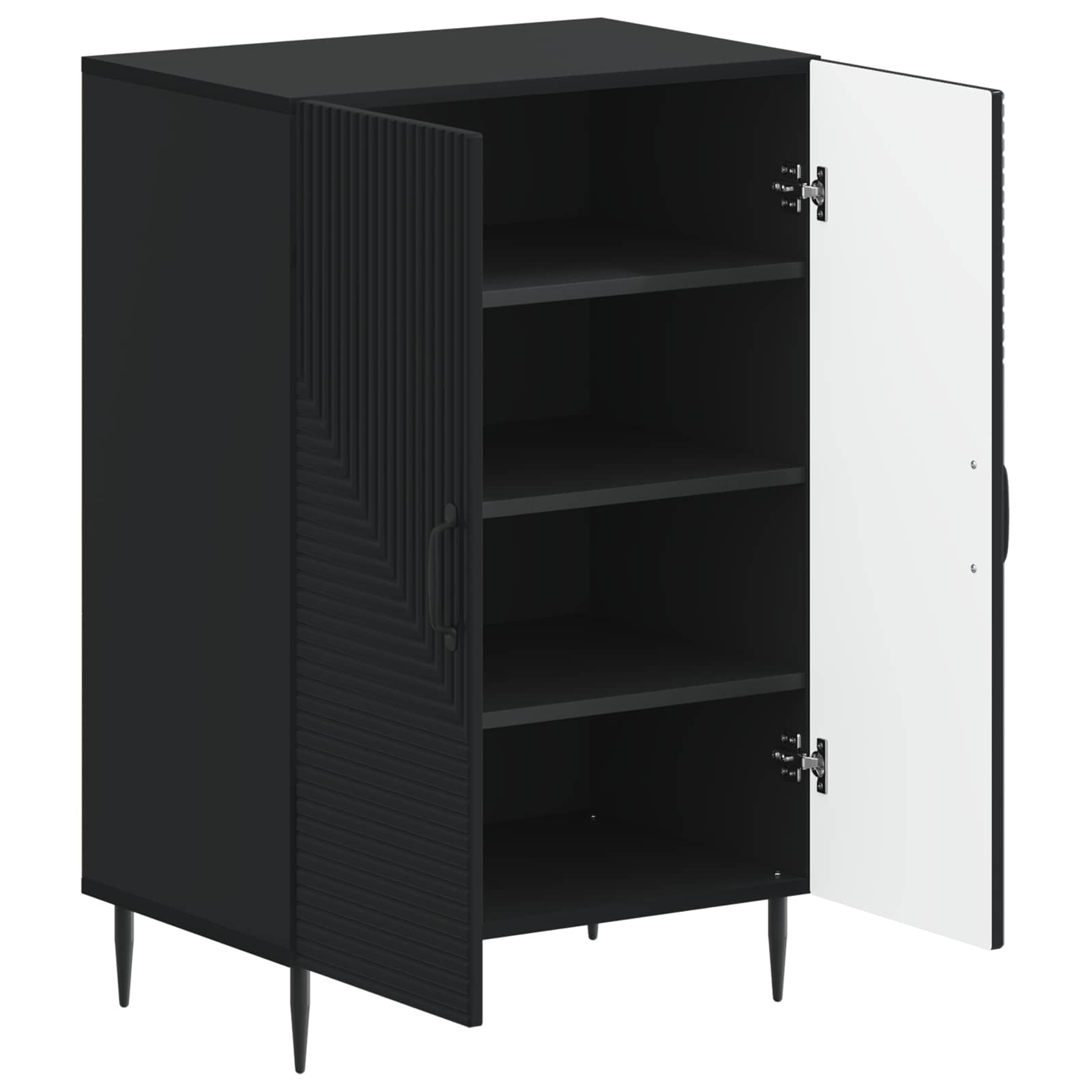 vidaXL Shoe Cabinet HAARLEM 59.5 x 39.5 x 89.5 cm Engineered Wood 3