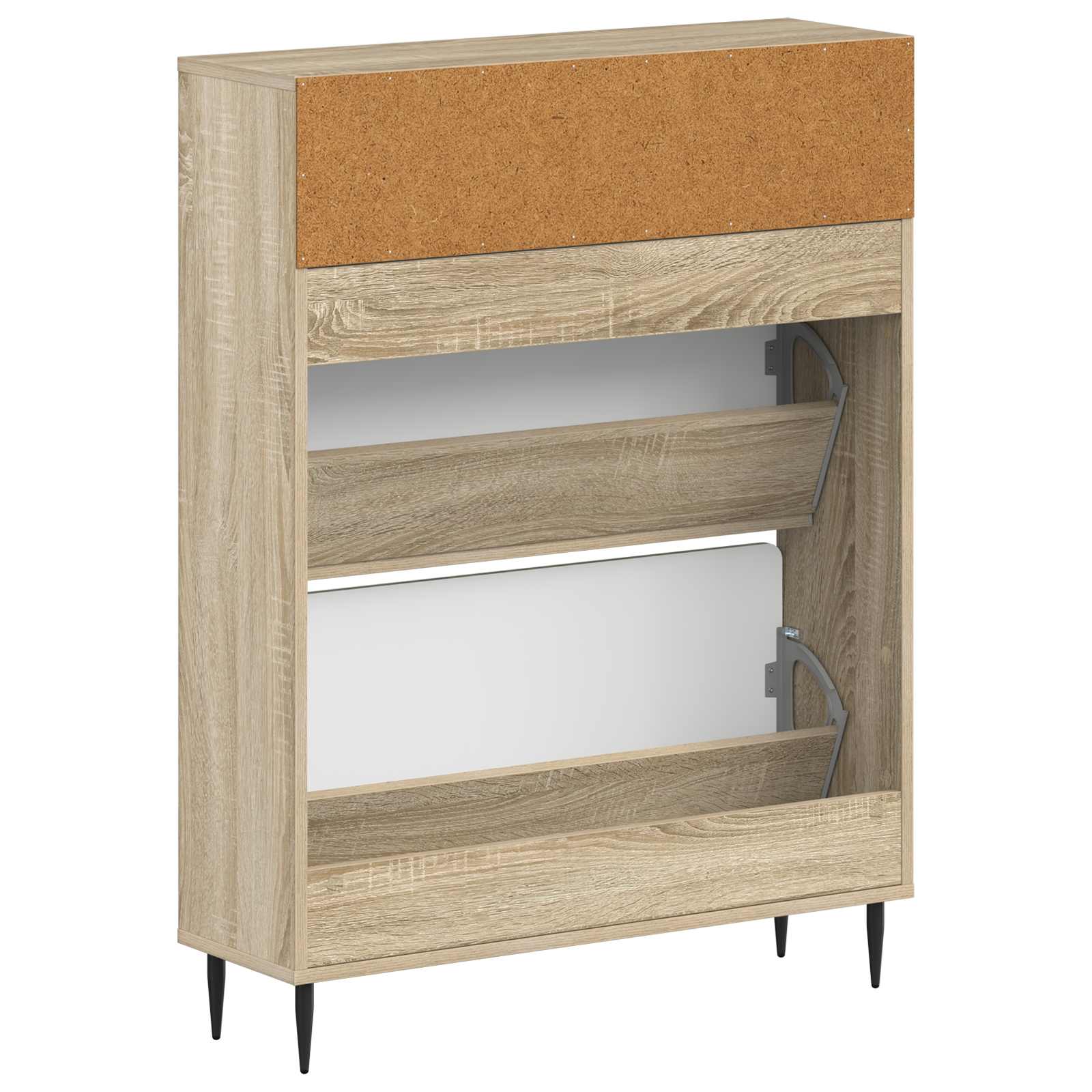vidaXL Shoe Cabinet HAARLEM 78 x 24 x 103 cm Engineered Wood 6