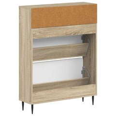 vidaXL Shoe Cabinet HAARLEM 78 x 24 x 103 cm Engineered Wood 6