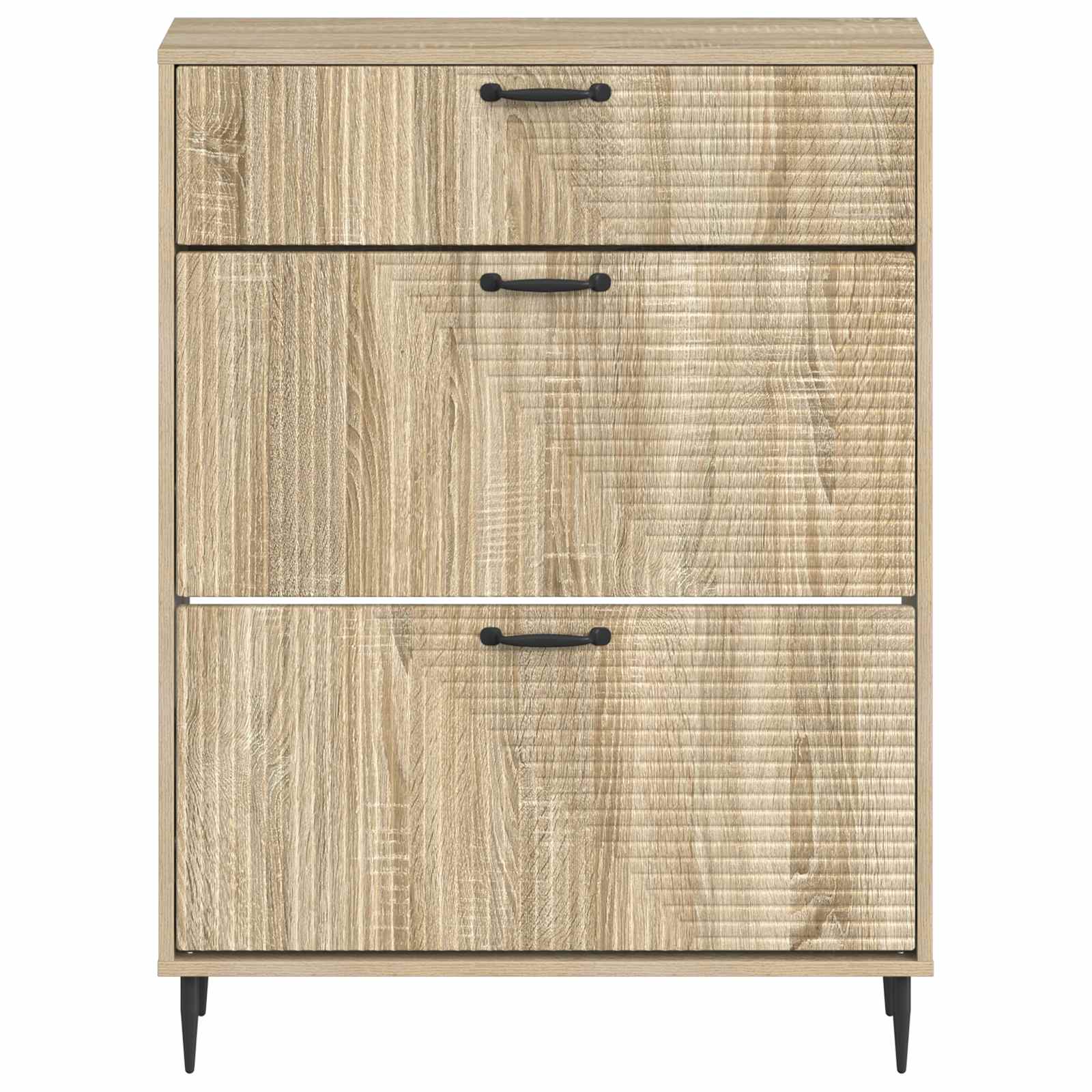 vidaXL Shoe Cabinet HAARLEM 78 x 24 x 103 cm Engineered Wood 4