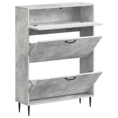 vidaXL Shoe Cabinet HAARLEM 78 x 24 x 103 cm Engineered Wood 3