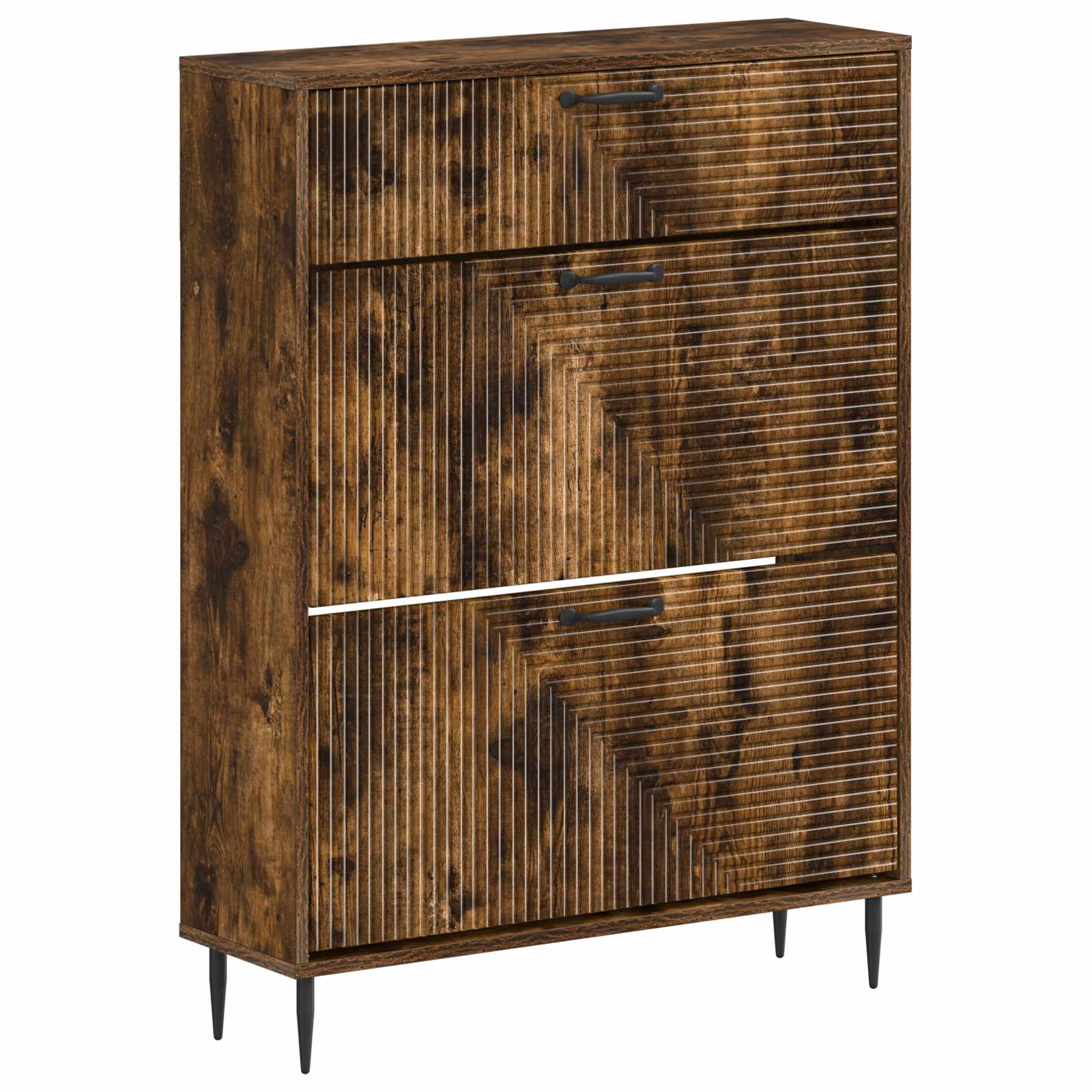vidaXL Shoe Cabinet HAARLEM 78 x 24 x 103 cm Engineered Wood 2