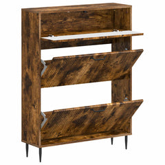 vidaXL Shoe Cabinet HAARLEM 78 x 24 x 103 cm Engineered Wood 3
