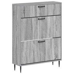 vidaXL Shoe Cabinet HAARLEM 78 x 24 x 103 cm Engineered Wood 2