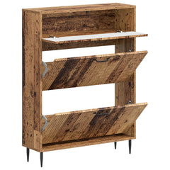 vidaXL Shoe Cabinet HAARLEM 78 x 24 x 103 cm Engineered Wood Old Wood 3