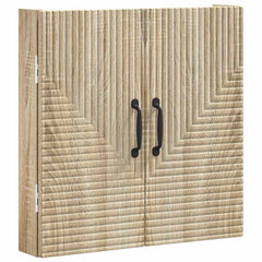 vidaXL Dartboard Cabinet HAARLEM Sonoma Oak 52.5 x 10.5 x 53.5 cm 4