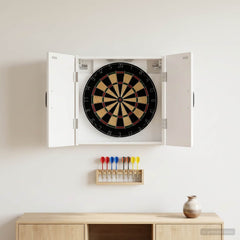 vidaXL Dartboard Cabinet UTRECHT High Gloss White Engineered Wood 1