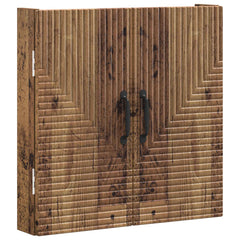 vidaXL Dartboard Cabinet HAARLEM Old Wood 52.5 x 10.5 x 53.5 cm 4
