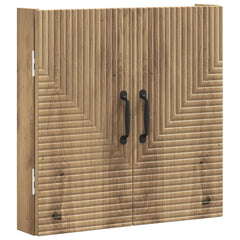 vidaXL Dartboard Cabinet HAARLEM Artisan Oak 52.5 x 10.5 x 53.5 cm 4
