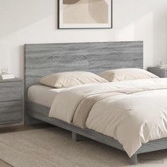 Wall-Mounted Headboard HAARLEM Engineered Wood Width 200 cm Grey sonoma
