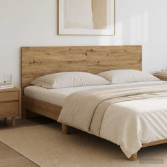 Wall-Mounted Headboard HAARLEM Engineered Wood Width 200 cm Artisan oak