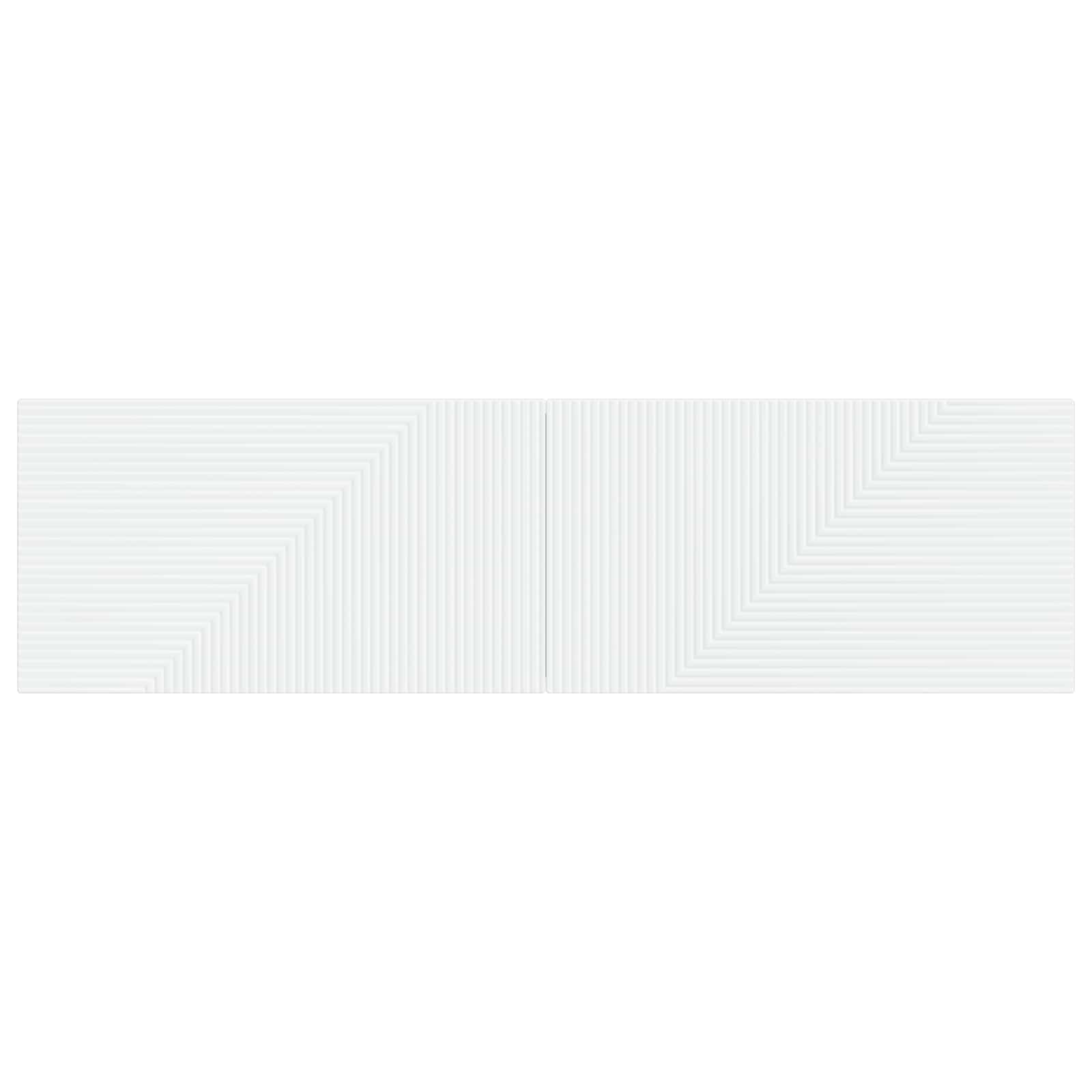 vidaXL Wall-Mounted Headboard HAARLEM White Engineered Wood 3
