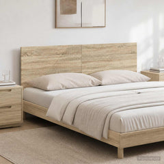 vidaXL Wall-Mounted Headboard HAARLEM Sonoma Oak Engineered Wood 1