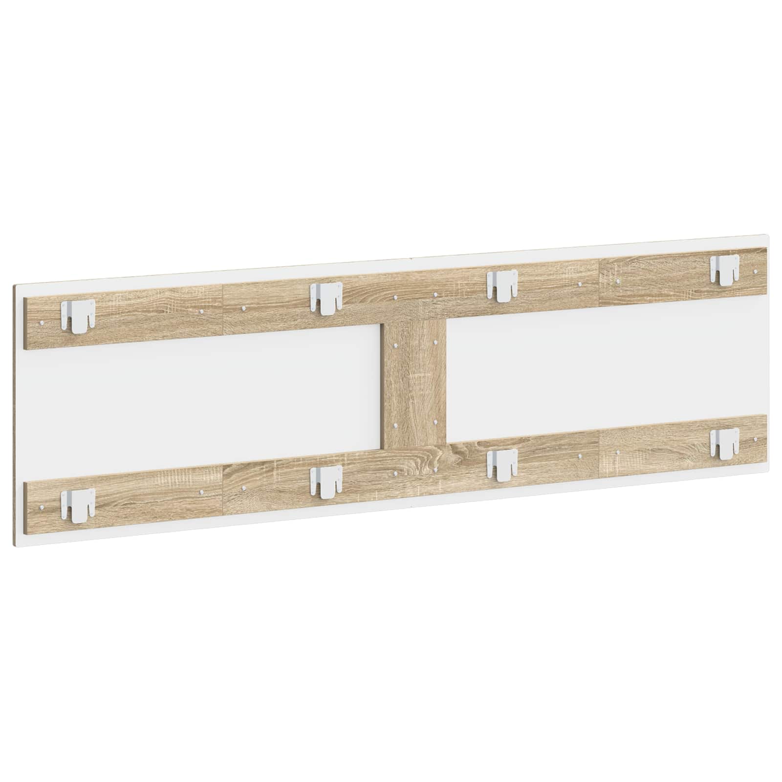 vidaXL Wall-Mounted Headboard HAARLEM Sonoma Oak Engineered Wood 5