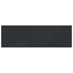 vidaXL Wall-Mounted Headboard HAARLEM Black Engineered Wood 3