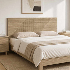 vidaXL Wall-Mounted Headboard HAARLEM Sonoma Oak Engineered Wood 1