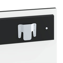 vidaXL Wall-Mounted Headboard HAARLEM Black Engineered Wood 6