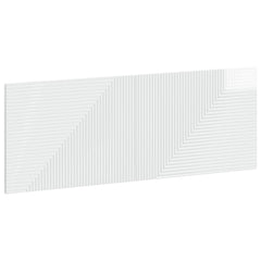 vidaXL Wall-Mounted Headboard HAARLEM High Gloss White Engineered Wood 2