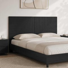 vidaXL Wall-Mounted Headboard HAARLEM Engineered Wood Width 120 cm