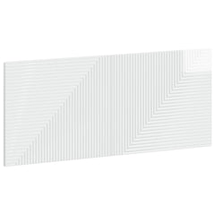 vidaXL Wall-Mounted Headboard HAARLEM High Gloss White Engineered Wood 2