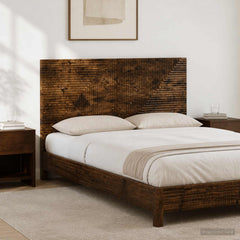vidaXL Wall-Mounted Headboard HAARLEM Smoked Oak Engineered Wood 1