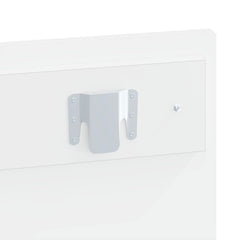 vidaXL Wall-Mounted Headboard HAARLEM High Gloss White Engineered Wood 6