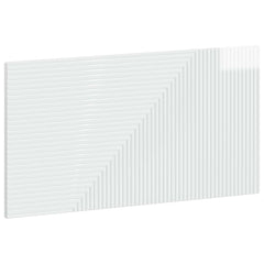 vidaXL Wall-Mounted Headboard HAARLEM High Gloss White Engineered Wood 2