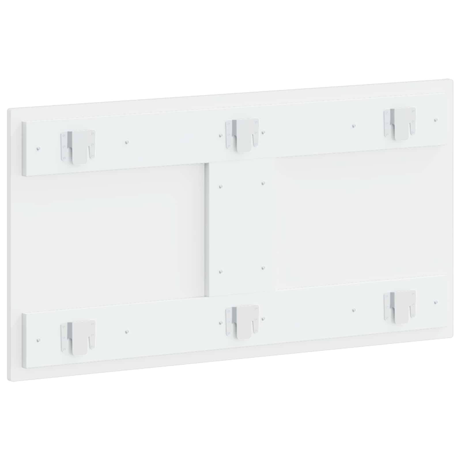 vidaXL Wall-Mounted Headboard HAARLEM High Gloss White Engineered Wood 5