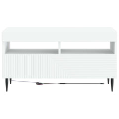 vidaXL LED TV Cabinet White Engineered Wood 6