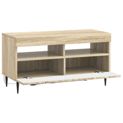 vidaXL LED TV Cabinet Sonoma Oak Engineered Wood 5