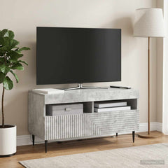 vidaXL LED TV Cabinet Concrete Grey Engineered Wood 1