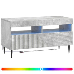 vidaXL LED TV Cabinet Concrete Grey Engineered Wood 3