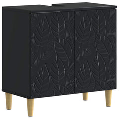 vidaXL Bathroom Sink Cabinet DELFT Black 59.5 x 31.5x 59 cm 2