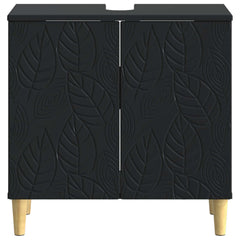 vidaXL Bathroom Sink Cabinet DELFT Black 59.5 x 31.5x 59 cm 4