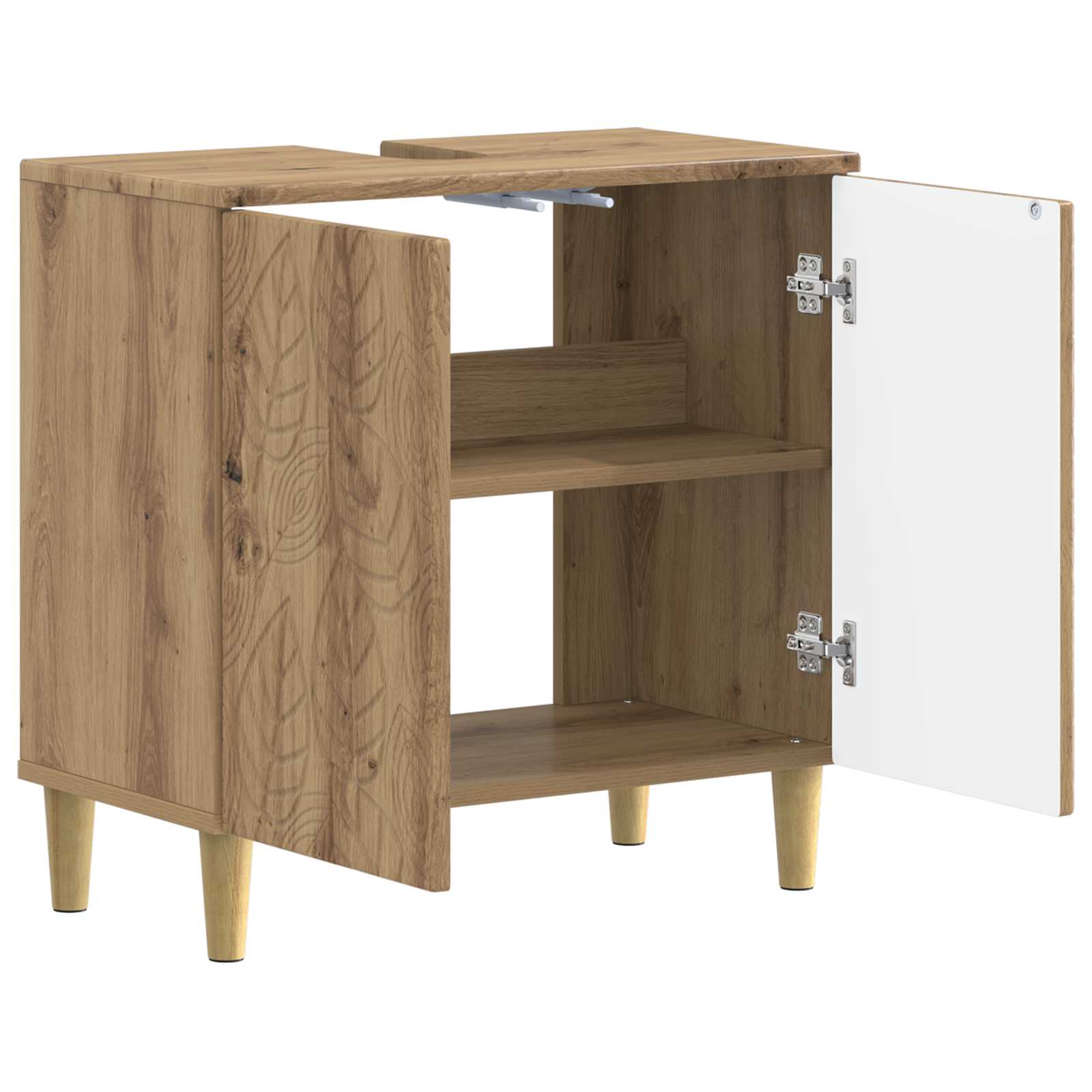 vidaXL Bathroom Sink Cabinet DELFT Artisan Oak 59.5 x 31.5x 59 cm 3