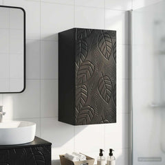 vidaXL Bathroom Wall Cabinet DELFT Black 30 x 31 x 59 cm 1
