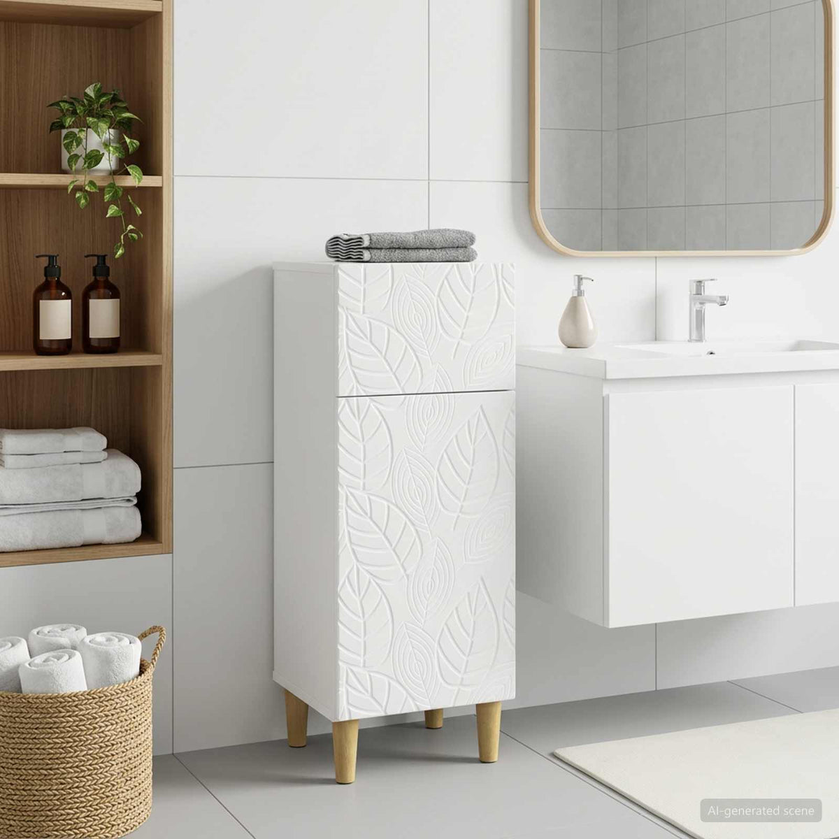 Bathroom Storage Cainet DELFT 30 x 31 x 80 cm White