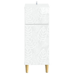 vidaXL Bathroom Storage Cainet DELFT High Gloss White 30 x 31 x 80 cm 4