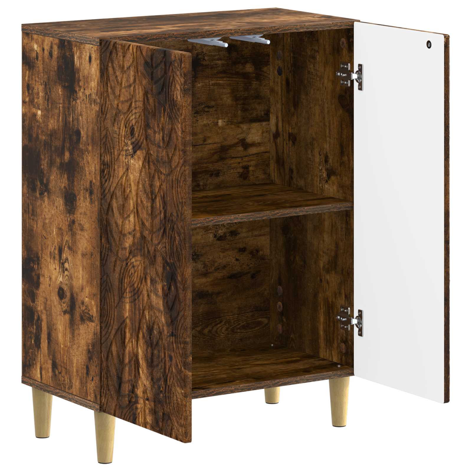 vidaXL Bathroom Storage Cainet DELFT Smoked Oak 59.5 x 31 x 80 cm 3