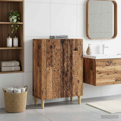 vidaXL Bathroom Storage Cainet DELFT Old Wood 59.5 x 31 x 80 cm 1