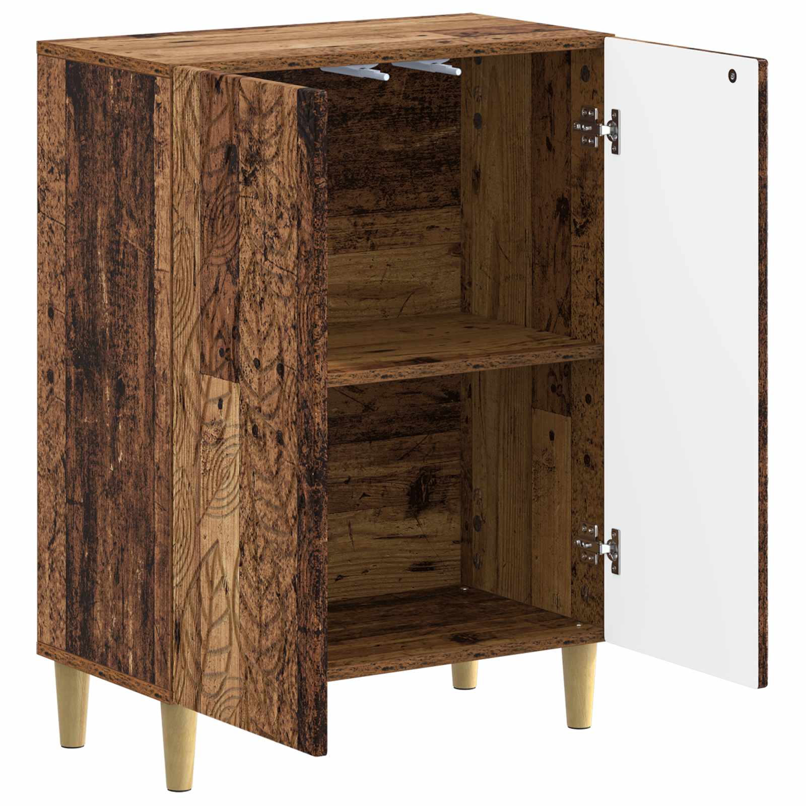 vidaXL Bathroom Storage Cainet DELFT Old Wood 59.5 x 31 x 80 cm 3