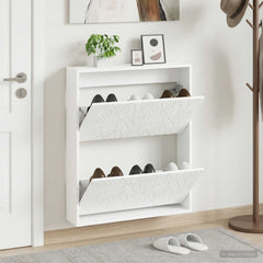 vidaXL Wall-Mounted Shoe Cabinet DELFT 71 x 17 x 86 cm Engineered Wood 1