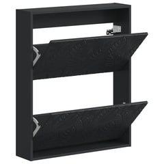vidaXL Wall-Mounted Shoe Cabinet DELFT 71 x 17 x 86 cm Engineered Wood 3