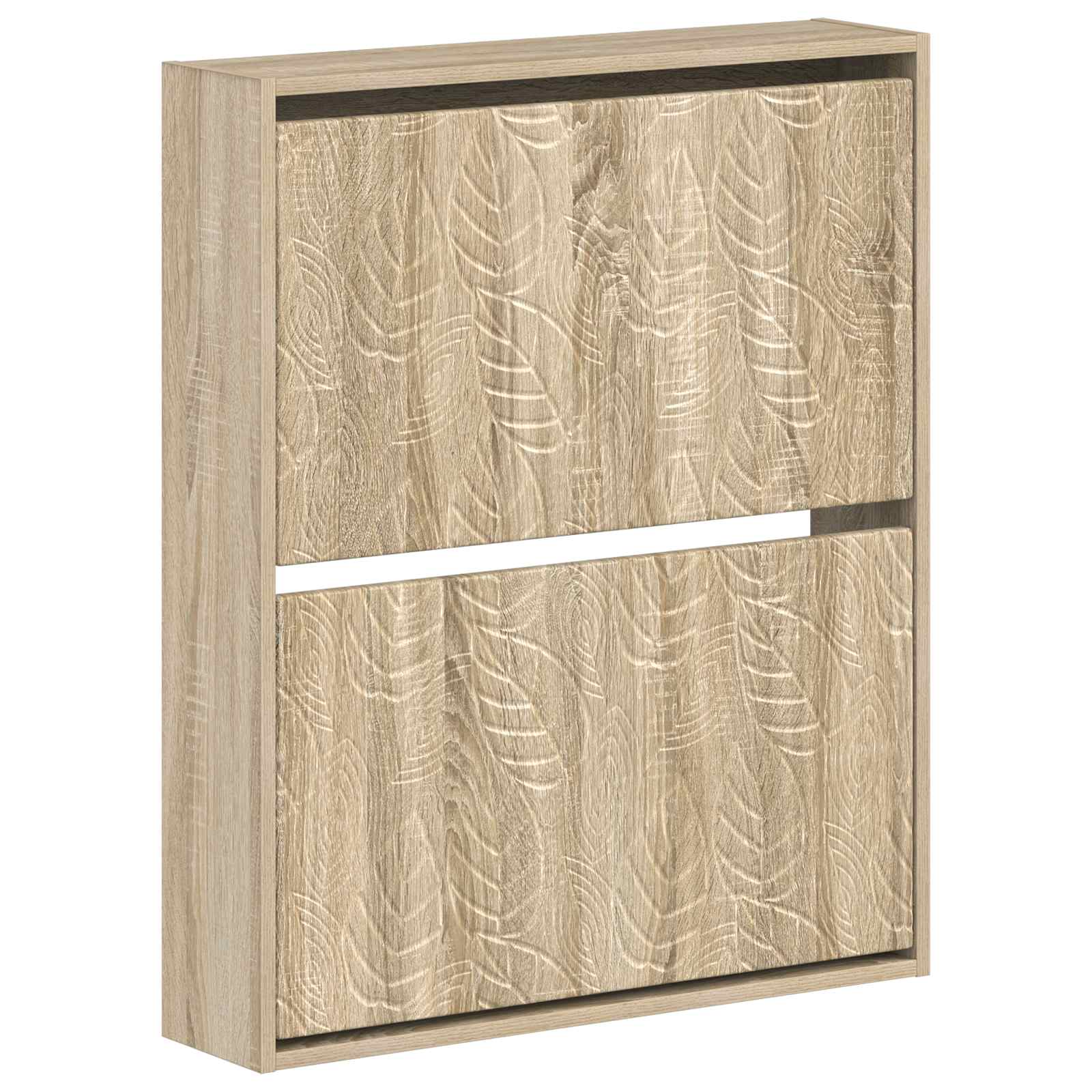 vidaXL Wall-Mounted Shoe Cabinet DELFT 71 x 17 x 86 cm Engineered Wood 2