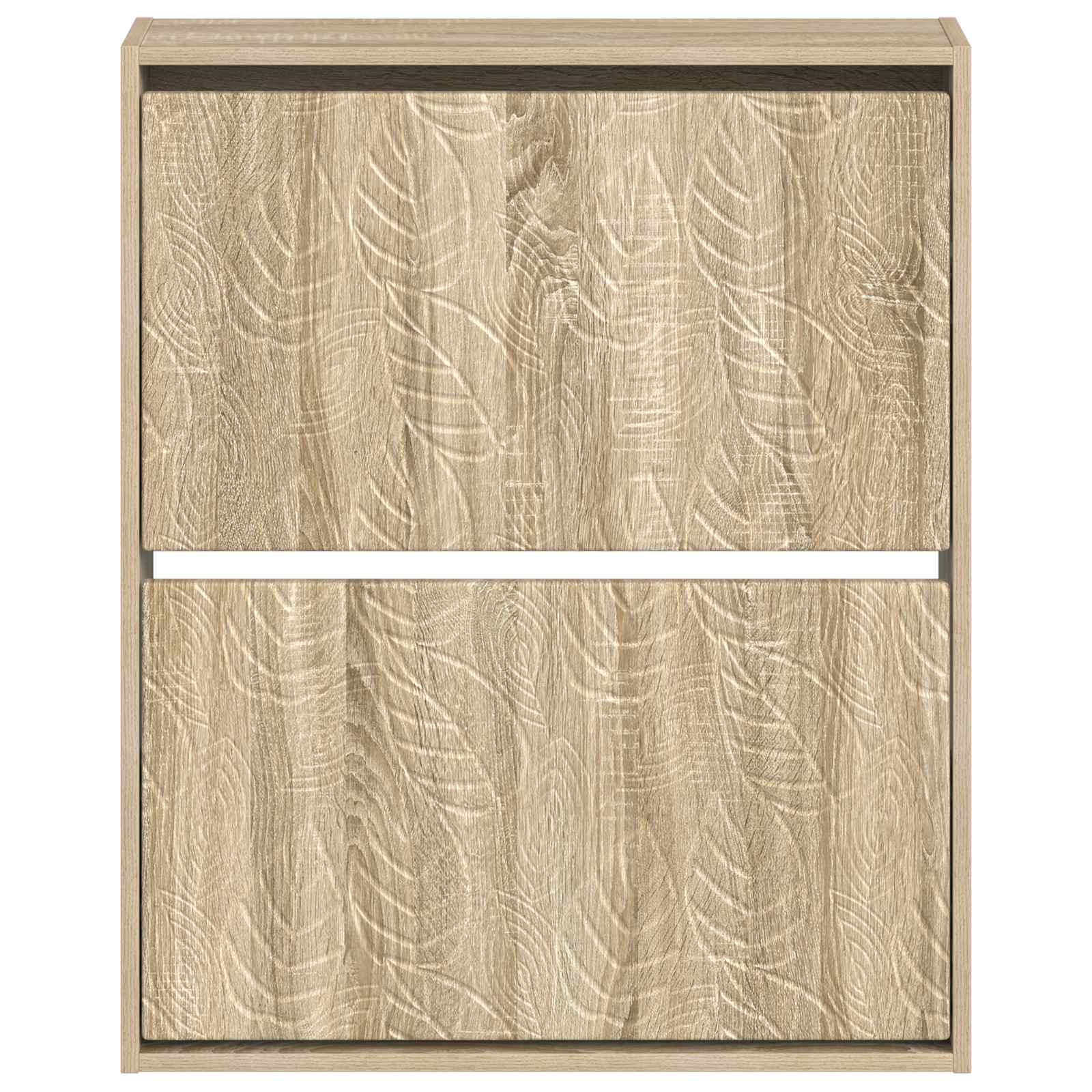 vidaXL Wall-Mounted Shoe Cabinet DELFT 71 x 17 x 86 cm Engineered Wood 4