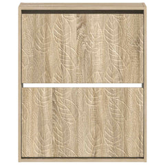 vidaXL Wall-Mounted Shoe Cabinet DELFT 71 x 17 x 86 cm Engineered Wood 4