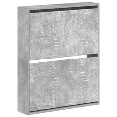 vidaXL Wall-Mounted Shoe Cabinet DELFT 71 x 17 x 86 cm Engineered Wood 2