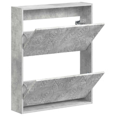 vidaXL Wall-Mounted Shoe Cabinet DELFT 71 x 17 x 86 cm Engineered Wood 3
