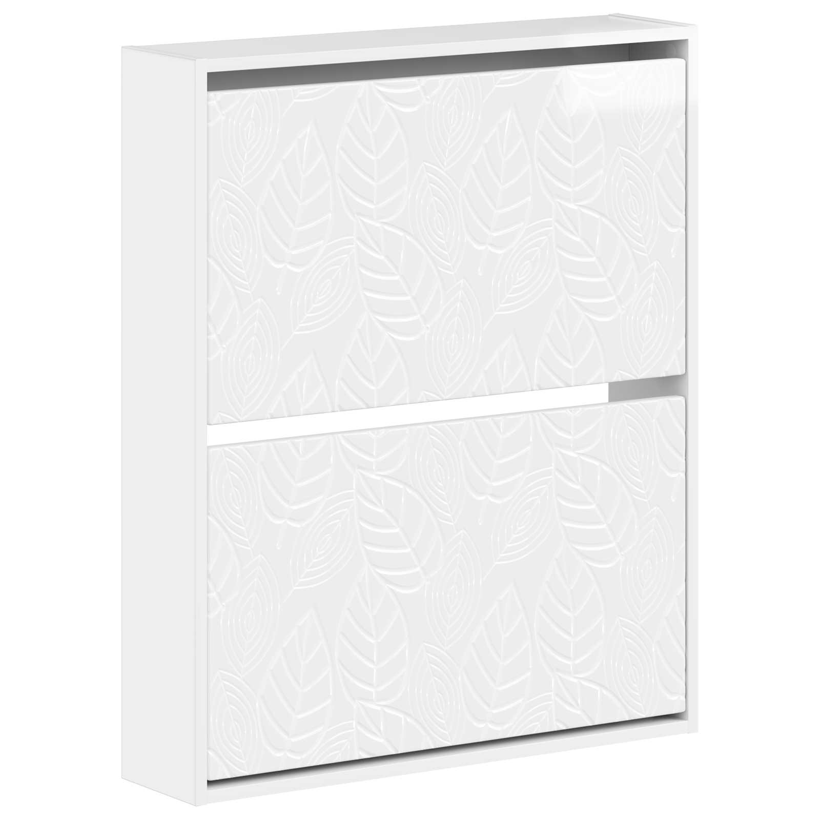 vidaXL Wall-Mounted Shoe Cabinet DELFT 71 x 17 x 86 cm Engineered Wood 2